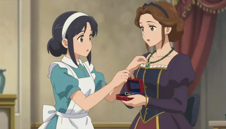 Visual representation of "handmaiden" - A woman or girl who serves or helps someone, especially a woman who helps another woman.