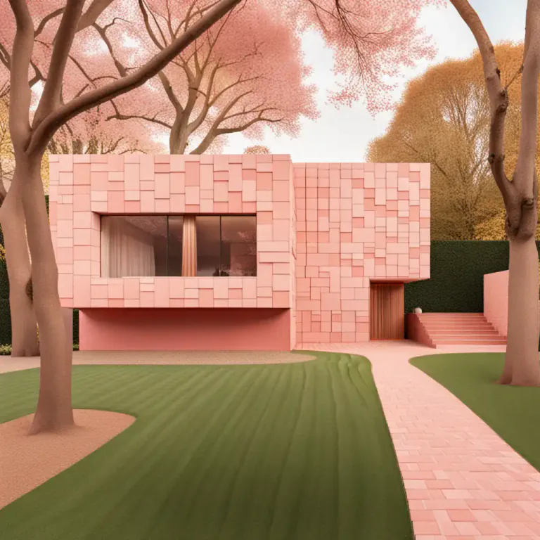 Visual representation of "salmon" - A kind of brick which is of salmon color.