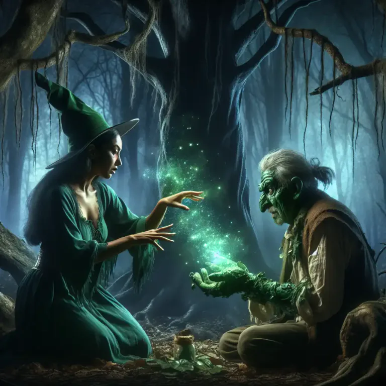 Visual representation of "hex" - To cast a magic spell on someone, usually to cause harm or bad luck.