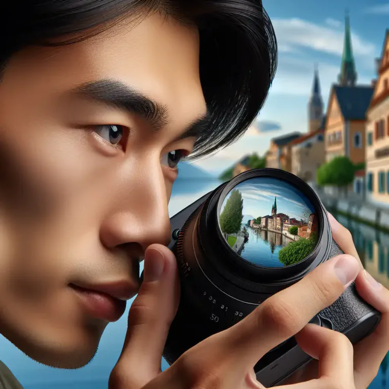 Visual representation of "focalize" - In photography or optics, to adjust the focus of a lens or an image