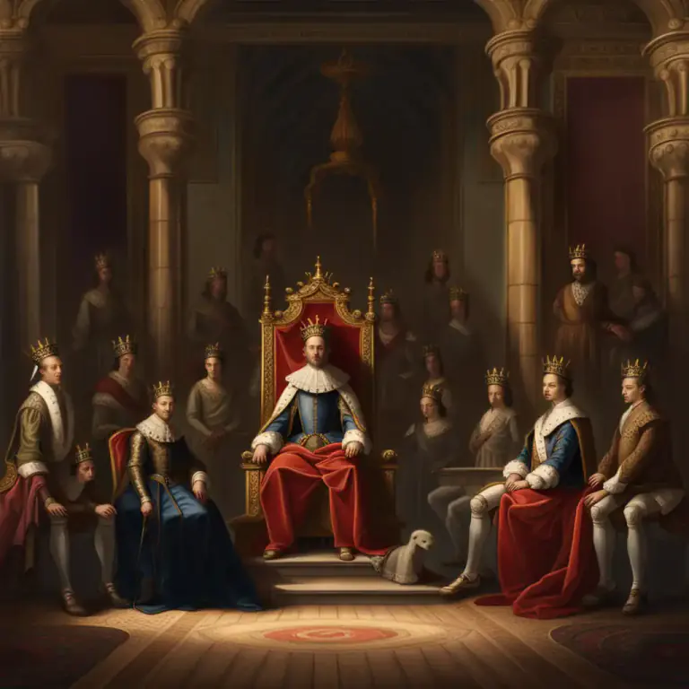 Visual representation of "court" - The place where a king or queen lives and works