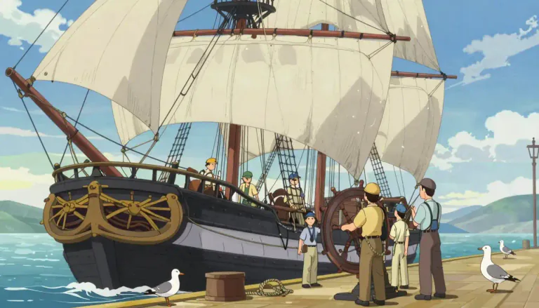 Visual representation of "nautical" - Related to ships, sailing or sailors