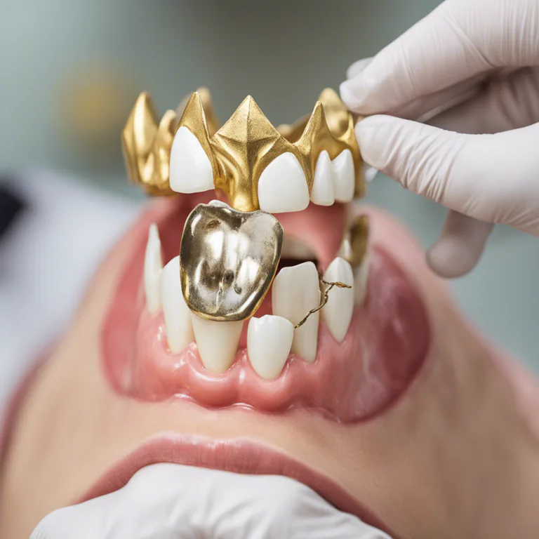 Visual representation of "crown" - The top part of a tooth