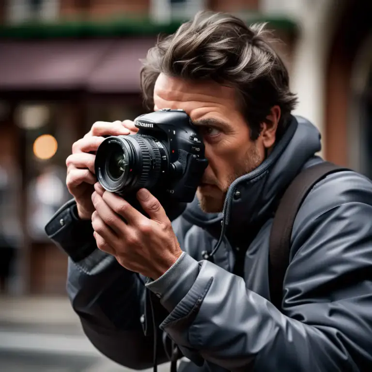 Visual representation of "shutter" - A device in a camera that allows light to pass for a determined period, exposing photographic film or a digital sensor to light in order to capture a permanent image of a scene.