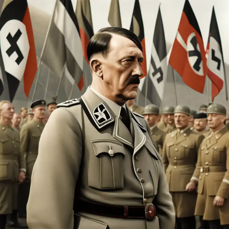 Visual representation of "National Socialist" - A member of the German political party that was led by Adolf Hitler and was in power from 1933 to 1945, also known as the Nazi Party.