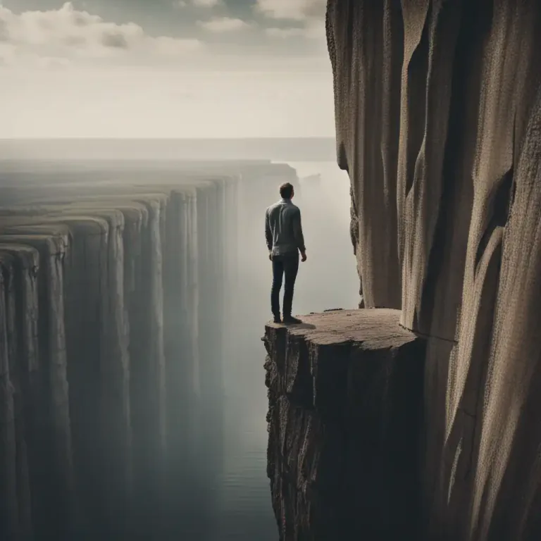 Visual representation of "height" - A high place or area.