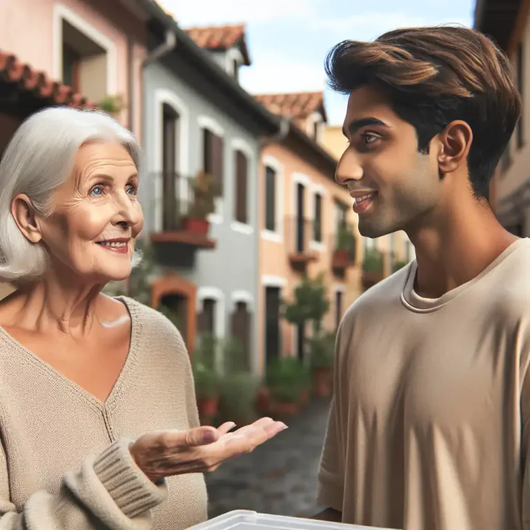 Visual representation of "dearie" - A way of addressing a woman whose name you do not know, especially an older woman.