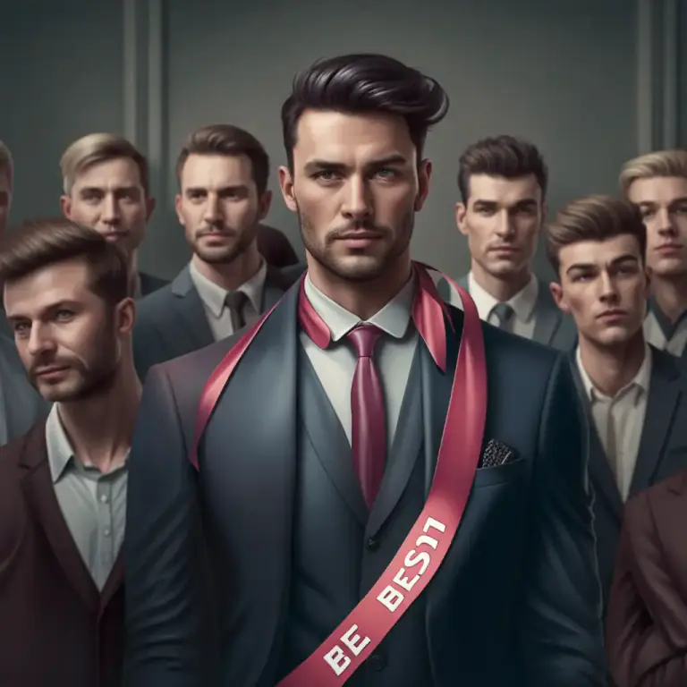 Visual representation of "bet" - The person or thing that one consider most likely to win or succeed.