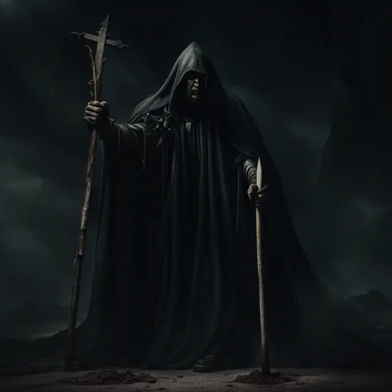 Visual representation of "impale" - To fix someone or something on a sharp stake or point.