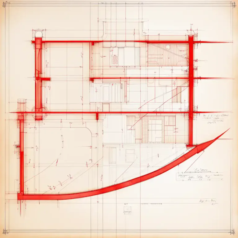 Visual representation of "depart" - To go away from an expected plan or standard