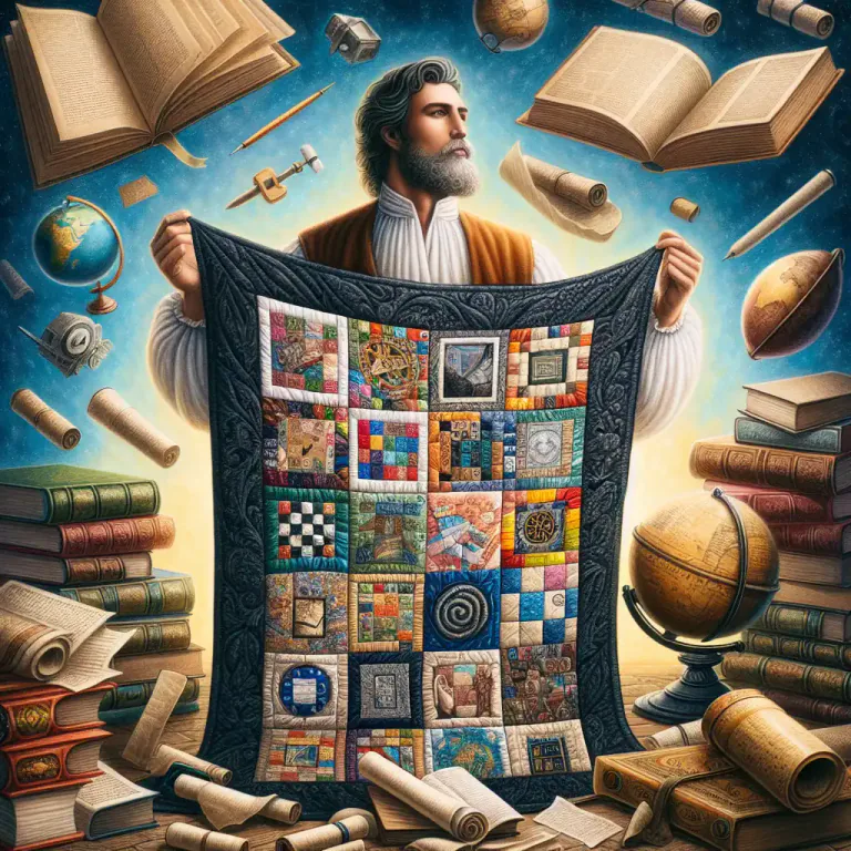 Visual representation of "patchwork" - Made or composed of various different elements or parts