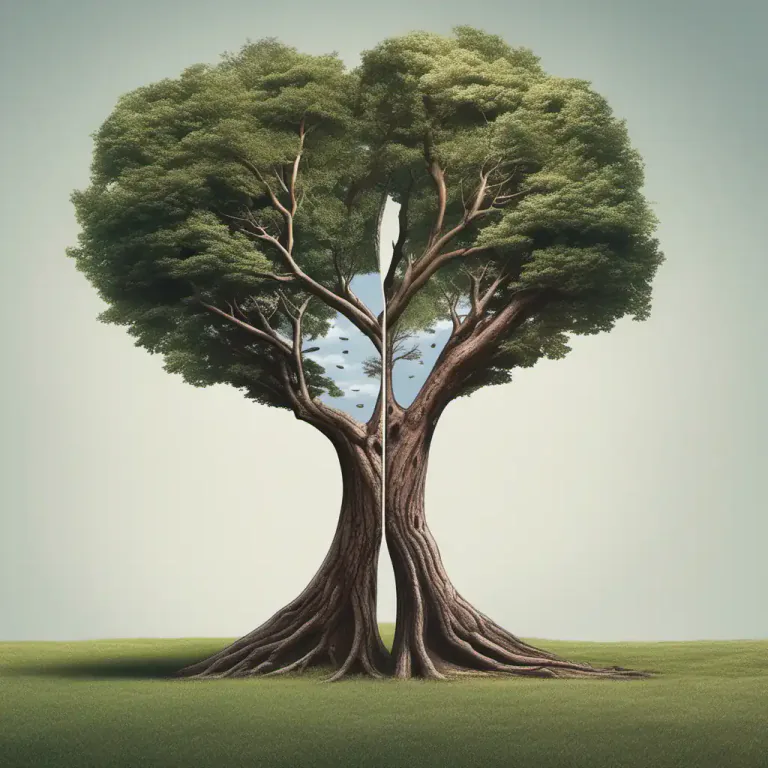 Visual representation of "spin off" - A product or business that develops from another one
