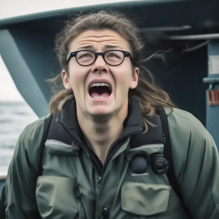 Visual representation of "a good/bad sailor" - A person who does not get seasick (a good sailor) or a person who gets seasick easily (a bad sailor).
