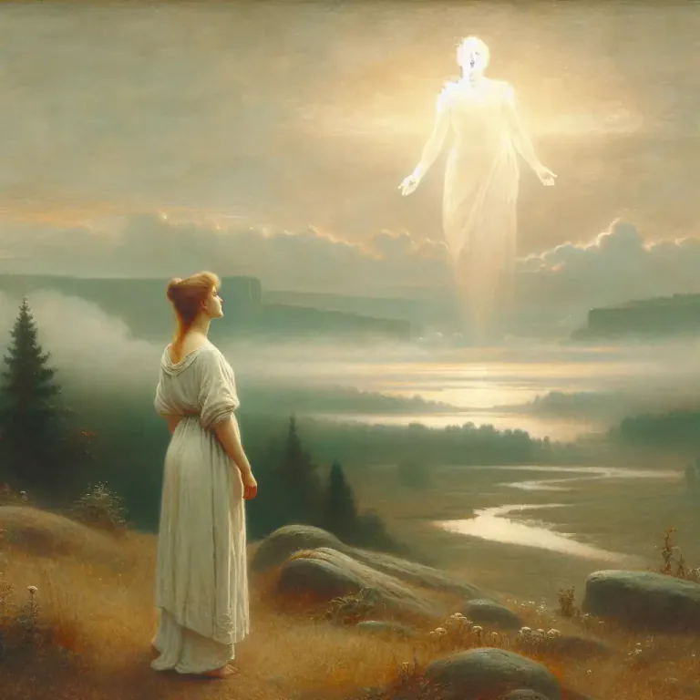 Visual representation of "deistic" - Relating to the belief in the existence of a god, created by the universe but not actively involved in it.
