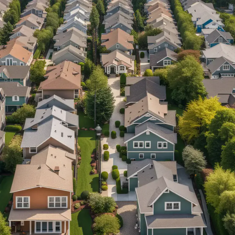 Visual representation of "gentrification" - Raising the property values in an urban area as a consequence of affluent people moving into that region.