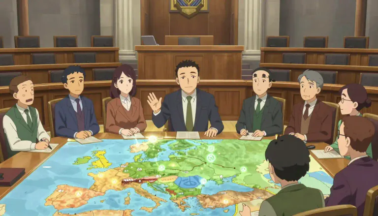 Visual representation of "statecraft" - The art of managing a nation's affairs or governing a country.