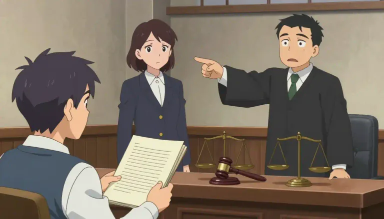 Visual representation of "sue" - To start a legal process against someone by asking a court for something, usually money, because they have harmed you in some way