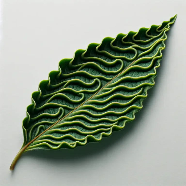 Visual representation of "undulate" - Having a wavy shape or outline