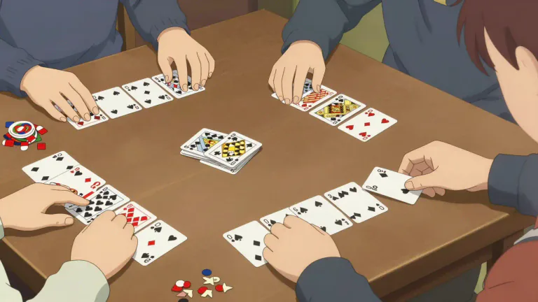 Visual representation of "rummy" - A card game, played in various forms throughout the world