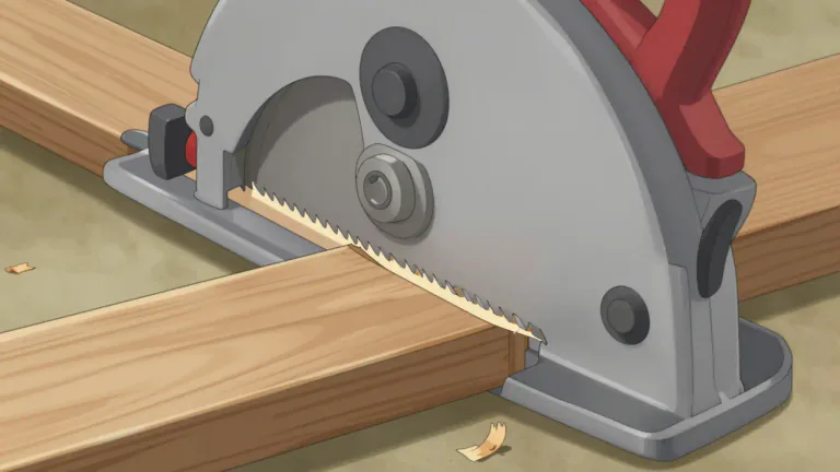 Visual representation of "kerf" - The width of a cut made by a saw or cutting tool, which can affect the amount of material waste.