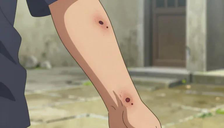 Visual representation of "leprous" - Connected with or having leprosy, a serious skin disease.