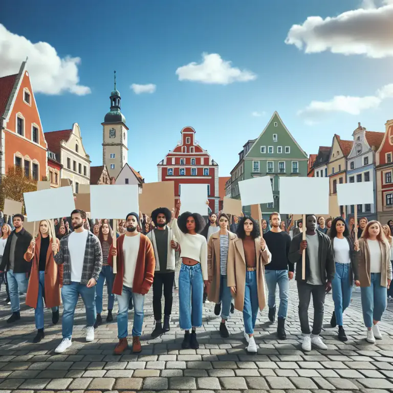 Visual representation of "demonstrator" - A person who takes part in a public protest