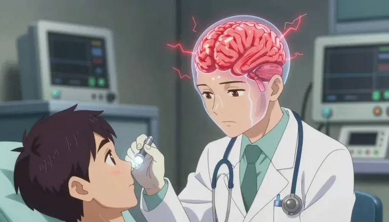 Visual representation of "encephalitis" - A disease that causes inflammation of the brain