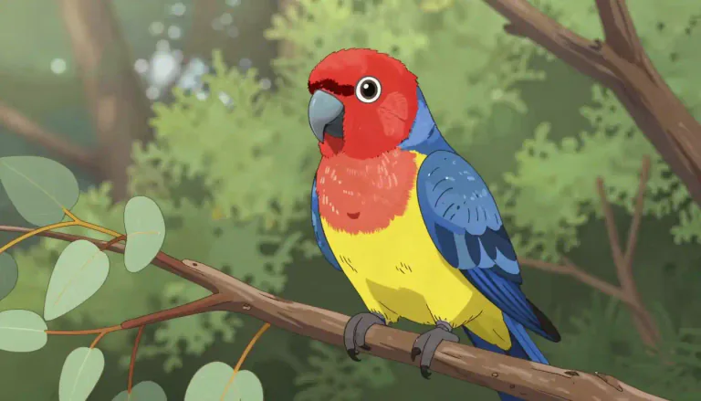 Visual representation of "rosella" - A small, brightly colored parrot found in Australia and surrounding areas, known for its striking plumage and sociable behavior.