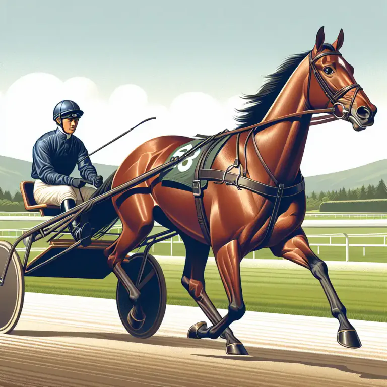 Visual representation of "trotter" - A horse trained or suited for trotting in races.