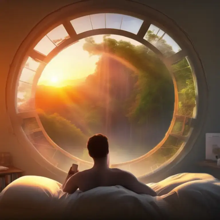 Visual representation of "with the sun" - Being in agreement or in line with nature or natural processes