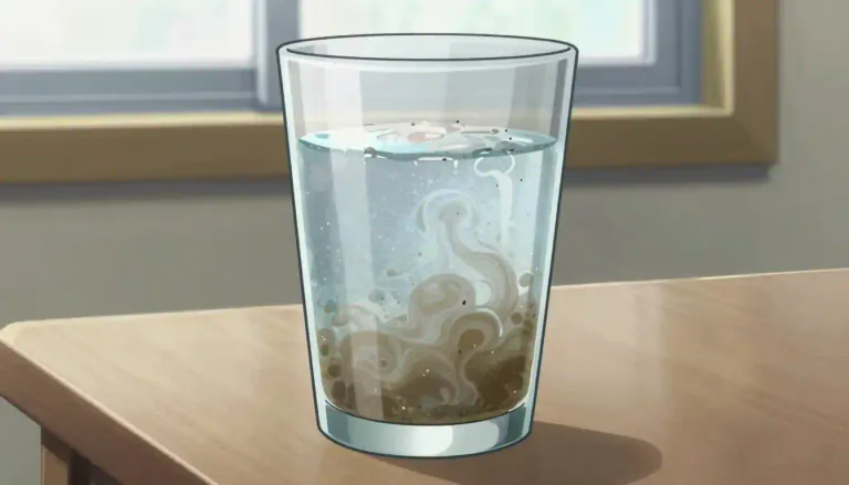 Visual representation of "impure" - Something that is not clean, has other things mixed in.