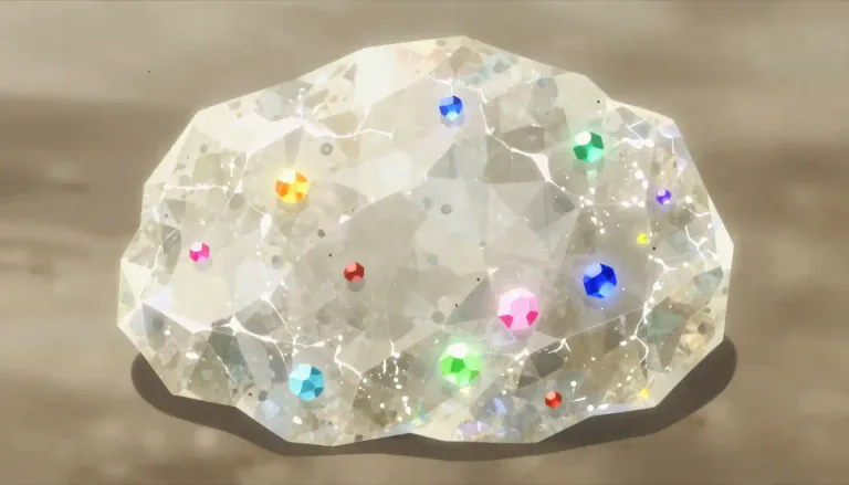 Visual representation of "crystallite" - A small crystal or particle formed within a larger mass that can possess distinct crystallographic characteristics.