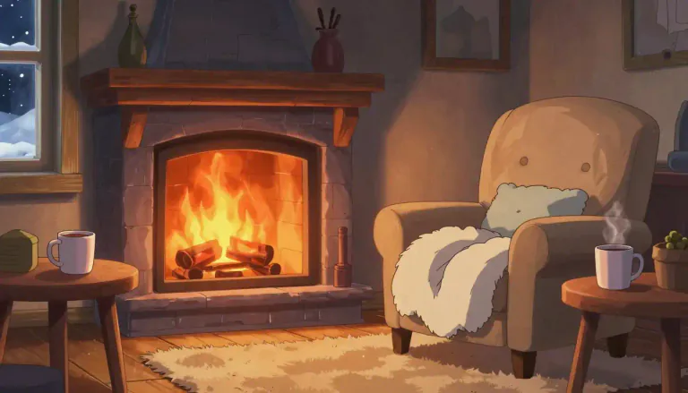 Visual representation of "cozy" - Warm, comfortable and relaxing