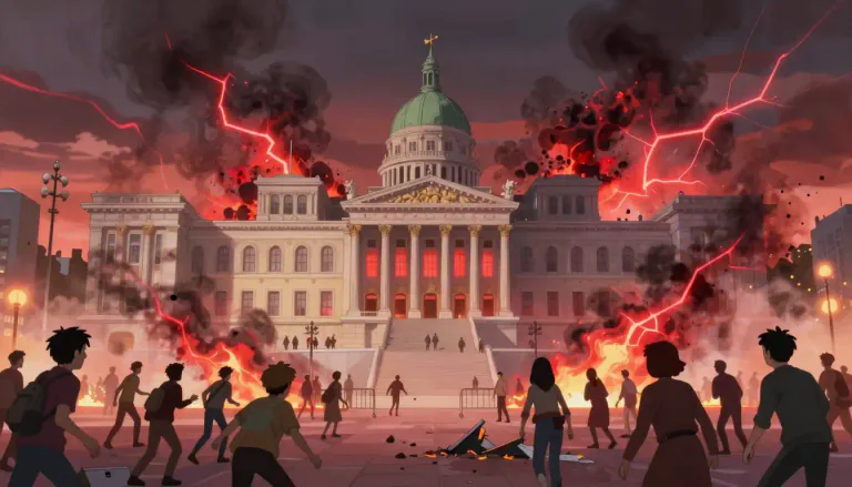 Visual representation of "hotbed" - A place where a lot of a specific activity, often something bad or harmful, is happening or can develop