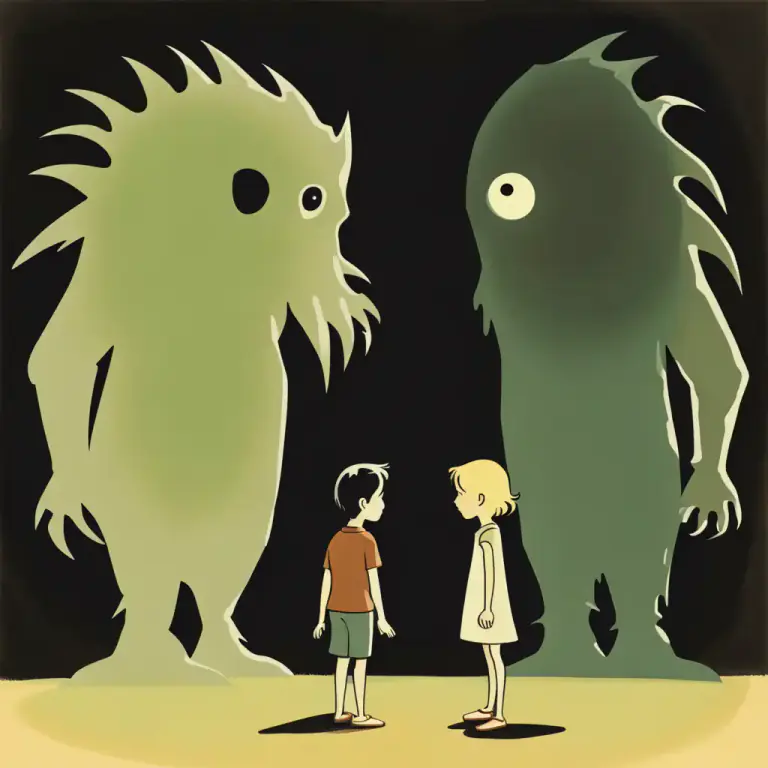 Visual representation of "come between and" - To cause disagreement or conflict amongst people.