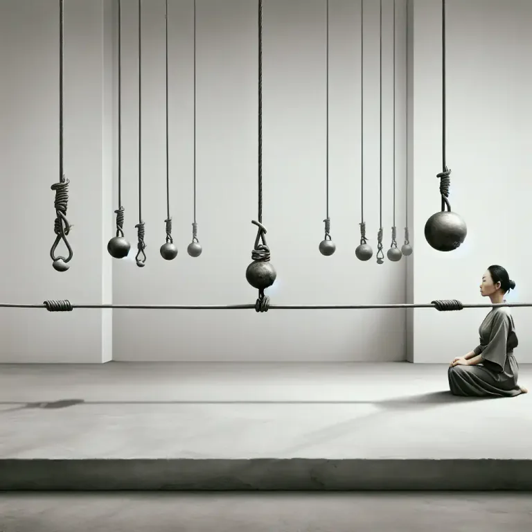 Visual representation of "stringency" - The quality of being tight or full of tension