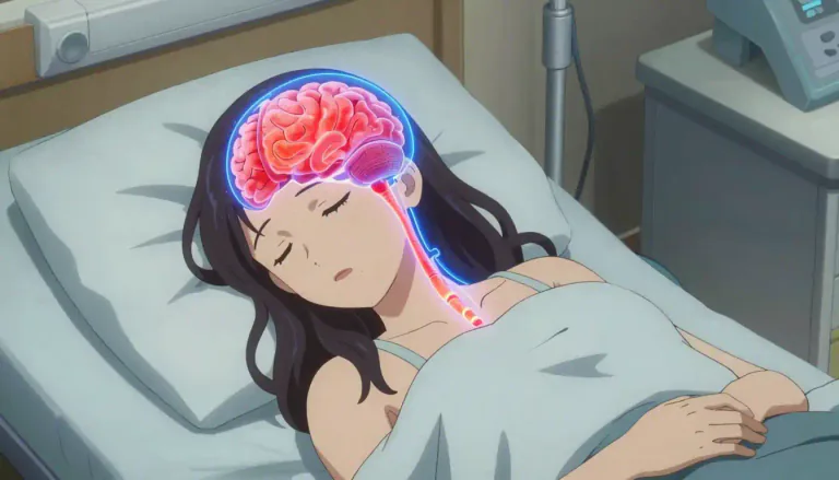 Visual representation of "meningitis" - A serious disease causing inflammation of the protective layer on the brain and spinal cord.