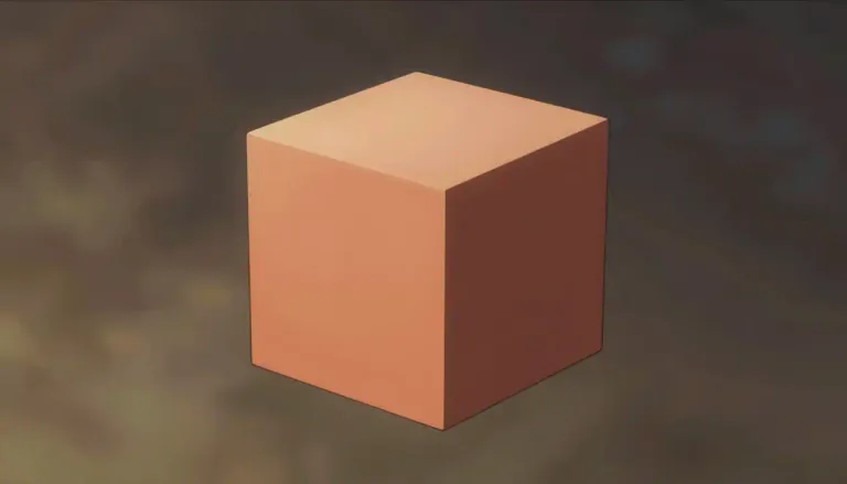 Visual representation of "hexahedron" - A shape with six faces, especially a cube.
