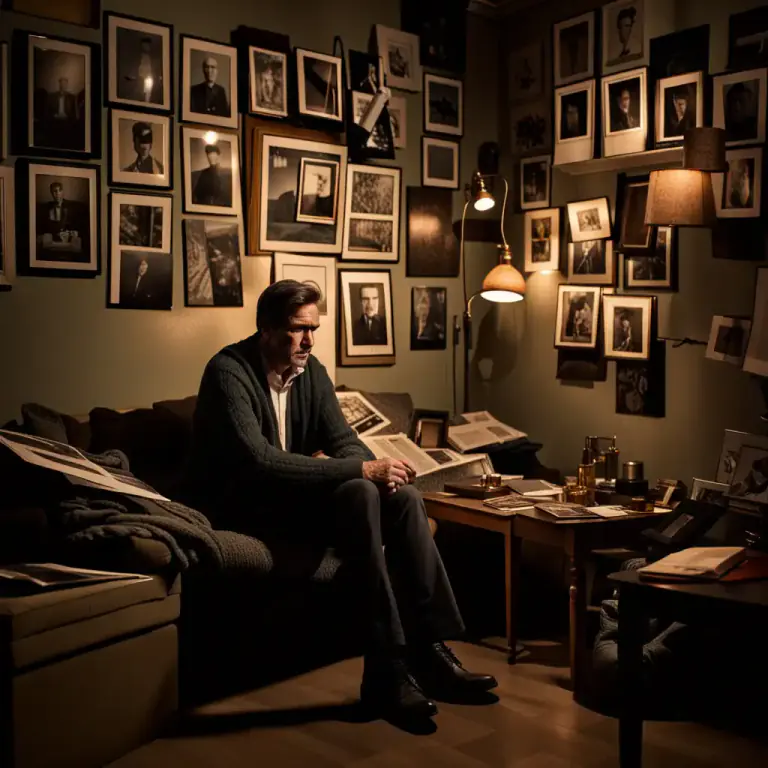 Visual representation of "shut in" - A person who stays at home and does not often go out.