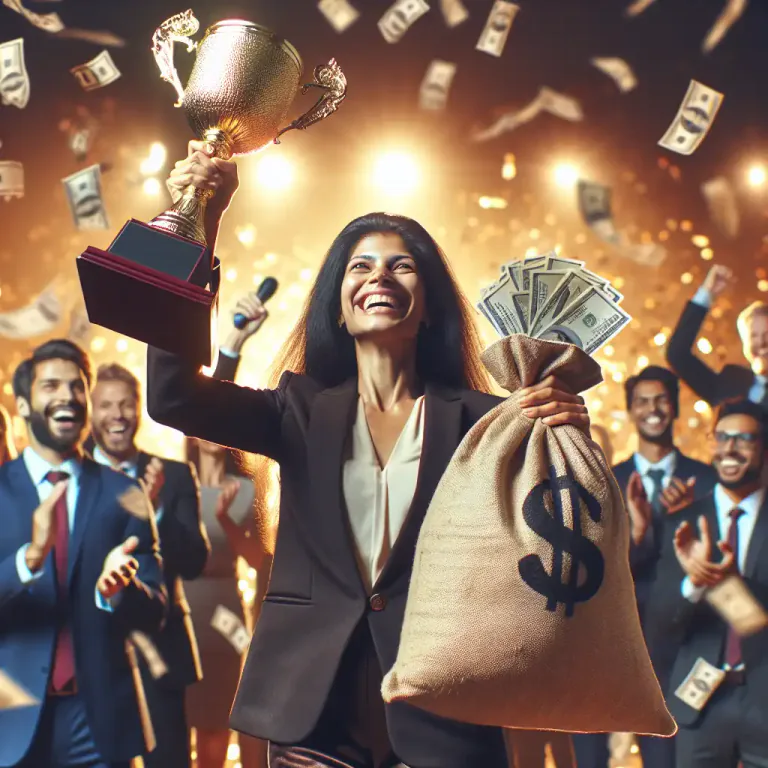 Visual representation of "extrinsic" - Extrinsic is used to refer to rewards or reasons for doing something that come from outside of one's self, like money or praise.