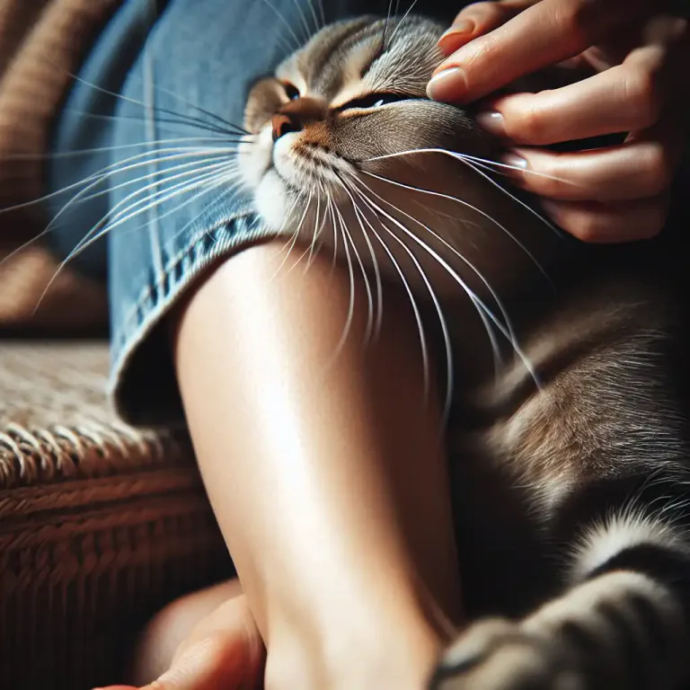 Visual representation of "whiskered" - Having whiskers, which are the long hair on a cat's face or similar on some other animals.
