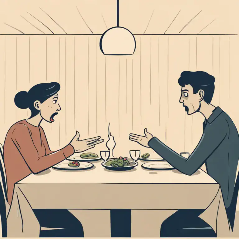 Visual representation of "row" - A disagreement or quarrel