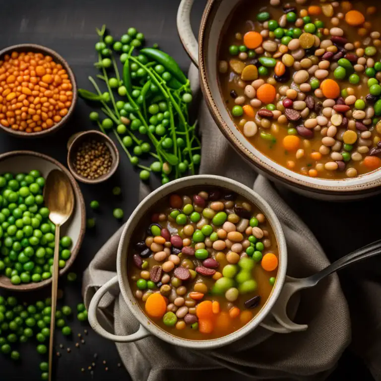 Visual representation of "pulse" - The seeds of plants such as beans, lentils, and peas, used as food.
