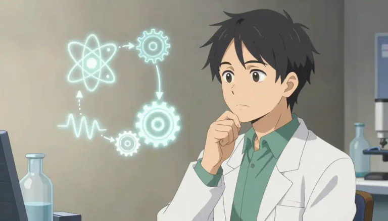 Visual representation of "theorist" - A person who comes up with ideas or explanations about how things work