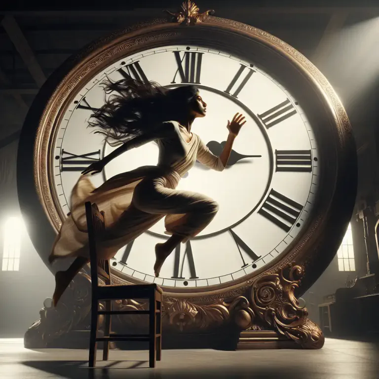 Visual representation of "now" - The present time or moment