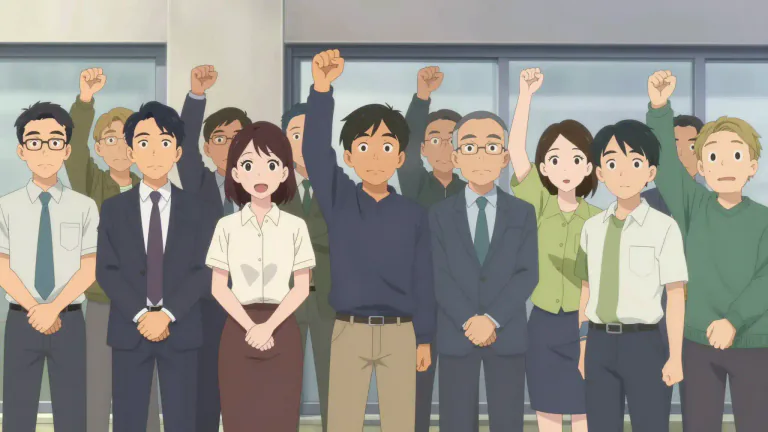 Visual representation of "solidarity" - An organized effort by workers to combine in their mutual interest for collective bargaining