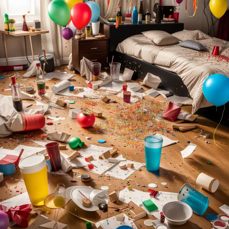 Visual representation of "randy" - Randy can also refer to something as being sloppy or messy.