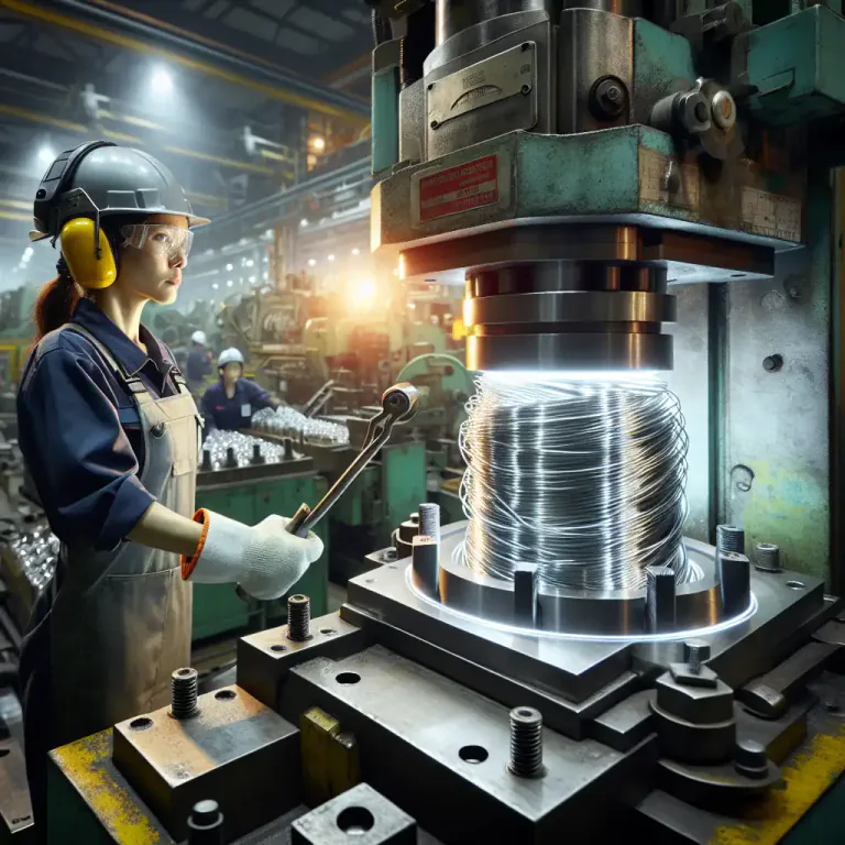Visual representation of "extrude" - To shape a material by forcing or pushing it through a die