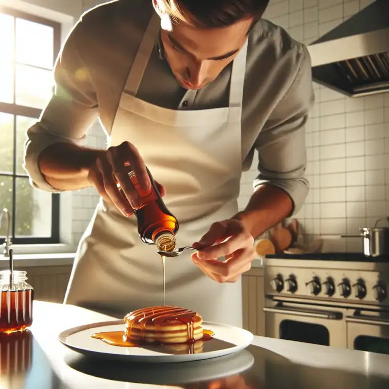 Visual representation of "caramel" - A syrup made by caramelizing sugar and used to color and flavor food