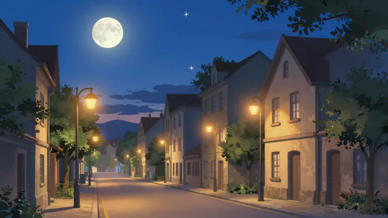 Visual representation of "tonight" - This evening or night
